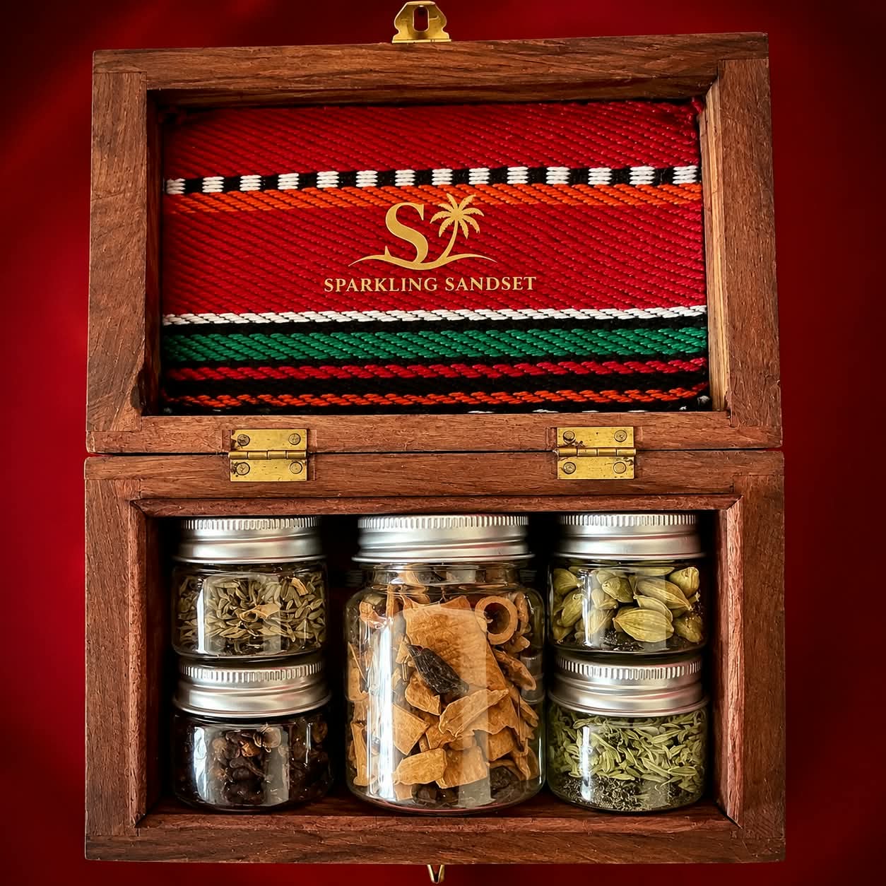 Heritage spice jar amenity gift for a hotel guest during UAE National Day
