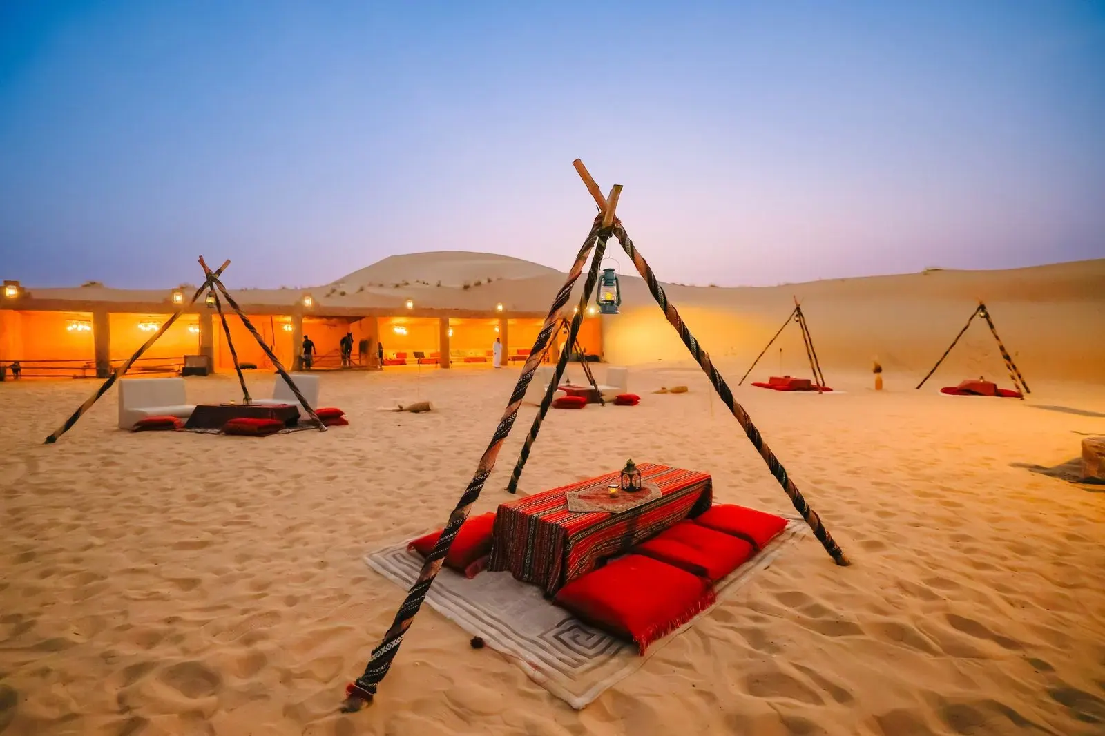 Traditional majlis seating arranged for corporate guests in Abu Dhabi