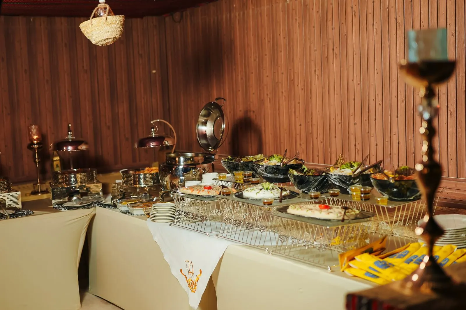 Live grill station at the Liwa corporate awards dinner