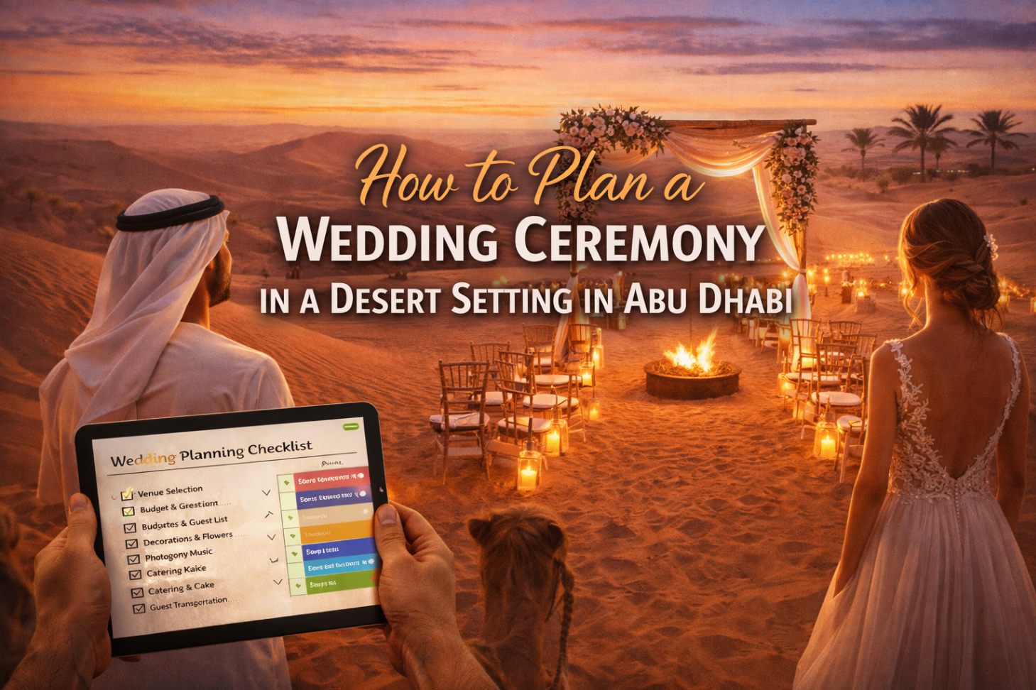 How to Plan a Wedding Ceremony in a Desert Setting in Abu Dhabi