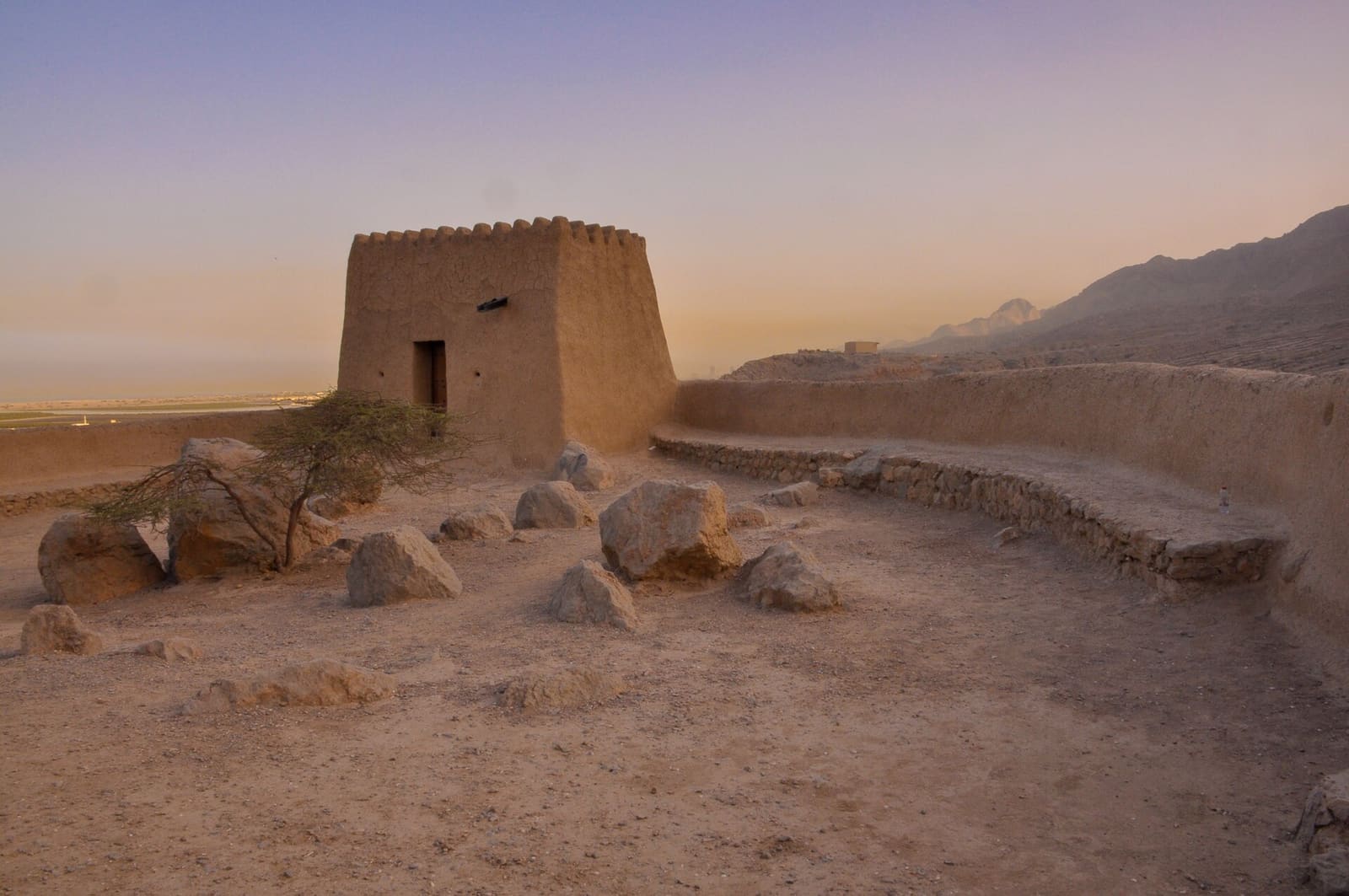Dhayah Fort on its hilltop in Ras Al Khaimah