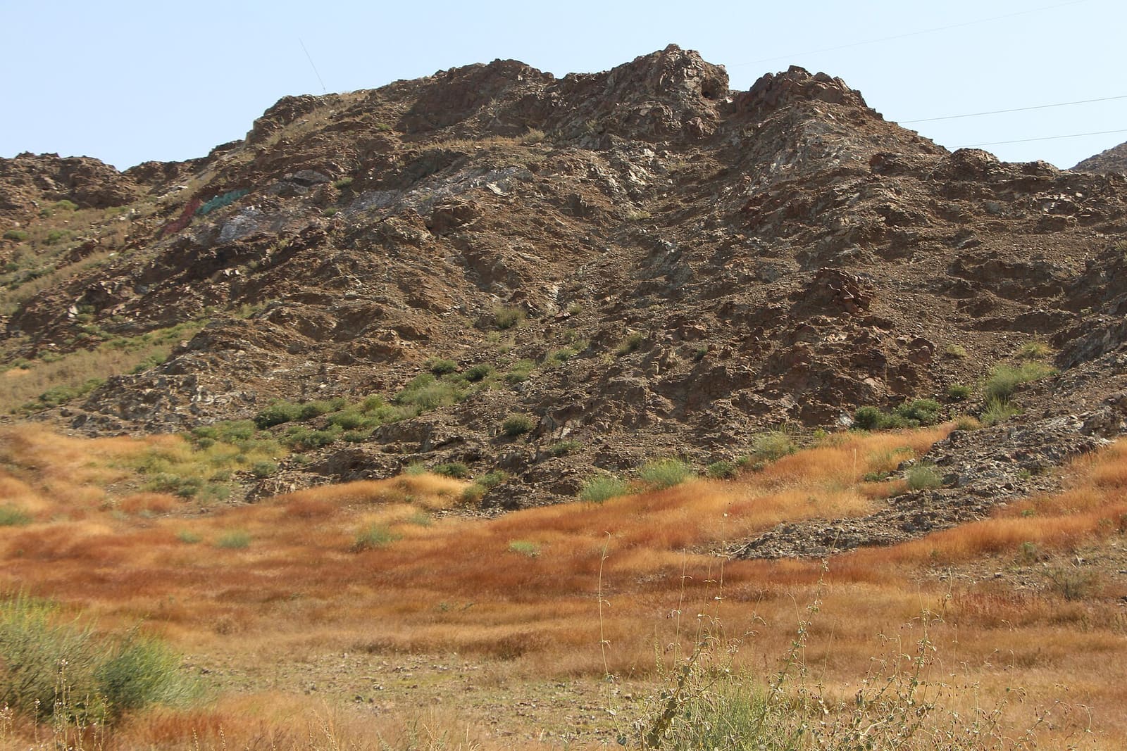 A rugged Hajar slope above Dibba, Fujairah